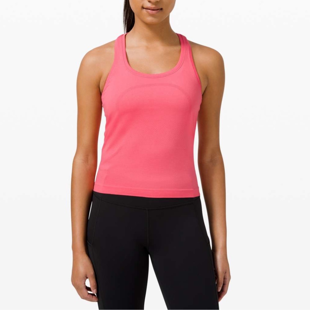 Lululemon Swiftly Tech Racerback 2.0 Race Length – Guava Pink – Size 8